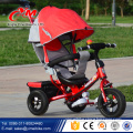 2016Children Metal Frame Tricycle / New 3 in 1 Baby Tricycle With Canopy And Pushbar/ Kids Tricycle Pedal Car for 1-6 years Sale